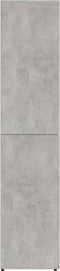 vidaXL - Schoenenkast - 80x39x178 - cm - bewerkt - hout - betongrijs