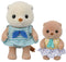 Sylvanian Families 5804 - Zeeotter zussen - Snorkelset met babyboot en snorkeluitrusting