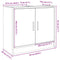 vidaXL - Wastafelkast - 63x29x55 - cm - bewerkt - hout - wit
