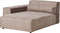 HELLNAR - Chaise longue - Bruin - Rechtszijdig - Polyester