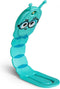 Thinking gifts Ledlight Boekenlegger Boekenworm - LED 2 in 1 - Leeslampje - Turquoise- Gift -Kado - Leesfan