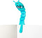 Thinking gifts Ledlight Boekenlegger Boekenworm - LED 2 in 1 - Leeslampje - Turquoise- Gift -Kado - Leesfan