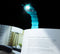 Thinking gifts Ledlight Boekenlegger Boekenworm - LED 2 in 1 - Leeslampje - Turquoise- Gift -Kado - Leesfan