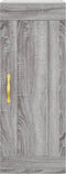 vidaXL - Wandkast - 34,5x34x90 - cm - bewerkt - hout - grijs - sonoma - eikenkleurig