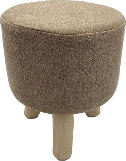 SVJ Kruk Rond - 35 x 35 x 45 cm - Teakhout - Bruin