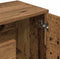 vidaXL - Dressoir - 90x29,5x65 - cm - bewerkt - hout - oud - houtkleurig