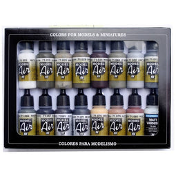 Vallejo 71194 Modelspoor mengkleur 16 stuk(s)