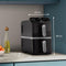 Philips 4000 Series - Dual-Stacked Dubbele Airfryer NA461/00 - 10 L - Tot 6 Personen - Bespaart 45% Ruimte