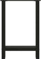 vidaXL - Salontafelpoten - 2 - st - 50x(72-73) - cm - staal - zwart