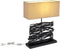 Globo Jamie - Tafellamp - E27 - Hout - Zwart - 50 cm hoog - 40 cm lang - 15 cm breed
