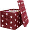 Kerstballen opbergbox - 30 vakken - verstelbare schotjes - rood