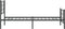 vidaXL - Bedframe - met - hoofd- - en - voeteneinde - metaal - zwart - 90x200 - cm