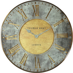 Thomas Kent - Grote wandklok Florentine Star L marmer groen - 74cm rond