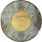 Thomas Kent - Grote wandklok Florentine Star L marmer groen - 74cm rond