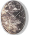 Thomas Kent - Wandklok rond Oyster M - 55cm - Aubergine met zilver