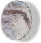 Thomas Kent - Wandklok rond Oyster M - 55cm - Aubergine paars met zilver