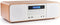 Thomson MIC200IBT Stereo Bluetooth Microset - CD/MP3/USB/Inductie - Hout