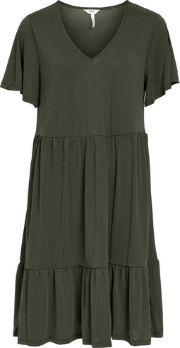 Object Collectors Item OBJANNIE - S/S DRESS NOOS - Jurk met diepe v-hals - Maat XL