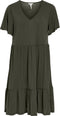 Object Collectors Item OBJANNIE - S/S DRESS NOOS - Jurk met diepe v-hals - Maat XL