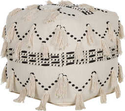 THONDI - Poef - Beige - 50 cm - Katoen