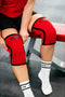 Thor Athletics Knee Sleeves - Kniebrace - Knee Sleeves Powerlifting - 7mm - Rood - Maat (S)