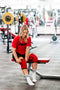 Thor Athletics - Knee Sleeves Rood - 7MM - Krachttraining Accessoires - Powerlifting - Bodybuilding - Squat - Maat XXL