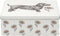 Thornback & Peel - Bewaarblik Teckel met Madeliefjes - Hond - Blik - Rechthoek - 19,5 x 15,5 x 7 cm