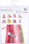Thea Gouverneur - Borduurpakket met telpatroon - 731A - Voorgesorteerde DMC Garens - Kerst Kitten - Aida - 31 cm x 30 cm - DIY Kit