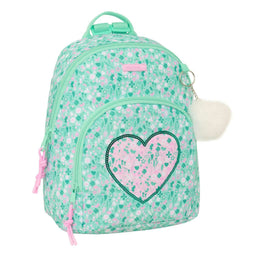 Casual Rugtas Safta Cuore Munt 25 x 30 x 13 cm Mini