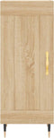 vidaXL - Dressoir - 34,5x34x90 - cm - bewerkt - hout - sonoma - eiken