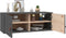 vidaXL - Wandkast - 80x30x30 cm - massief grenenhout - grijs