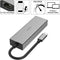Hama 00200108 - USB-C-hub - 4 aansluitingen 5 Gbps - Grijs