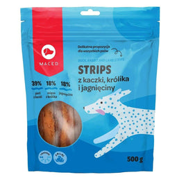 Snack voor honden Maced Lam Eend Konijnenvlees 500 g