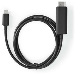 Nedis CCGB64655BK20 - USB-C naar HDMI Adapter - 4K 60Hz - Zwart