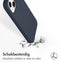 Accezz iPhone 13 - Liquid Silicone Backcover met MagSafe - Schokabsorberend - Donkerblauw