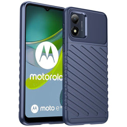 Thunder Backcover voor de Motorola Moto E13 - Donkerblauw