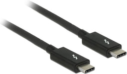 Thunderbolt 3 kabel met Cypress E-Marker chipset - 20 Gbps / zwart - 1 meter