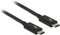 Thunderbolt 3 kabel met Cypress E-Marker chipset - 20 Gbps / zwart - 1 meter