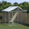 vidaXL - Hondenkennel - met - dak - 3x3x2,5 - m - gegalvaniseerd - staal - zilverkleur