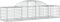 vidaXL - Schanskorven - 20 - st - gewelfd - 200x50x40/60 - cm - ijzer