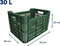 AMIGO Fietskrat 30 Liter - 100% Gerecycled Kunststof - Donkergroen
