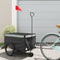 Fietstrailer 30 kg ijzer zwart en grijs