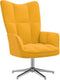 vidaXL Relaxstoel fluweel mosterdgeel