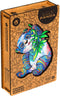 UNIDRAGON Houten Puzzel Voor Volwassenen Dier - Serieuze Panda - 110 stukjes - Small 18x24 cm