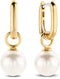 TI SENTO Dames Oorbellen - 925 zilver - Wit parel - 7848PW