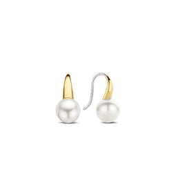 TI SENTO Dames Oorbellen - 925 zilver - Wit parel - 7849PW