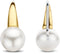 TI SENTO Dames Oorbellen - 925 zilver - Wit parel - 7849PW