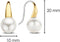 TI SENTO Dames Oorbellen - 925 zilver - Wit parel - 7849PW