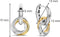 TI SENTO Dames Oorbellen - 925 zilver - Zirkonia met geel verguld - 7976ZY