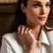 TI SENTO Dames Ring - 925 zilver - Zirkonia met geel verguld - Maat 17.75 mm / maat 56 - 12094ZY